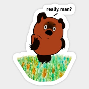 Winnie the Pooh from the USSR Sticker